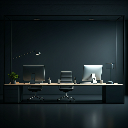 Talentverse'in sade, premium ofis ortamı